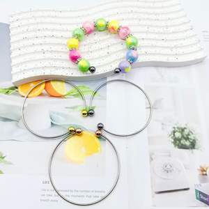 Pulsera de cuentas DIY estilo de pareja hecho a mano subcultura de moda al por mayor - Product Image 1