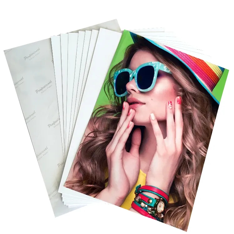 180g 260g GSM rough glossy photo print high glossy inkjet wholesale A4 glossy photo paper luster 4x6 100 sheet