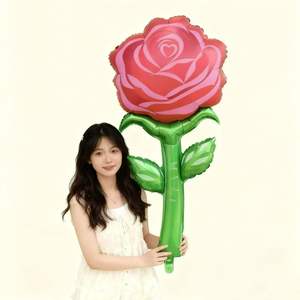 Nuevo <span class=keywords><strong>Globo</strong></span> <span class=keywords><strong>de</strong></span> Aluminio con Forma <span class=keywords><strong>de</strong></span> Rosa Estilo Ins para el Día <span class=keywords><strong>de</strong></span> la Madre, San Valentín, Decoración <span class=keywords><strong>de</strong></span> Bodas, Ambiente Festivo - Product Image 3