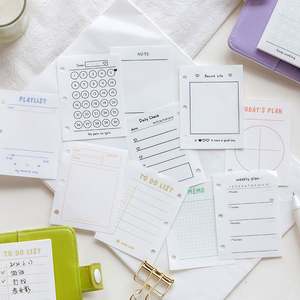 Recharge de papier avec 3 anneaux pour journal intime, logo personnel, 3d pièces, motif <span class=keywords><strong>anime</strong></span> - Product Image 4