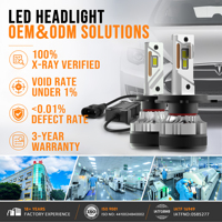 Bombilla LED para Faros Delanteros G12W, 130W, 30000LM, para H4, H7, H8, 9005, 9006, 50000H, Logotipo OEM Personalizado, Suministro Directo de Fábrica al por Mayor