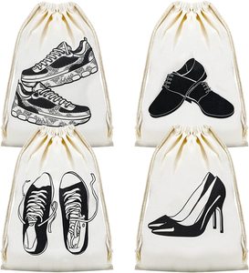 Gói Dây Rút Túi Bông Du Lịch Cho Túi Bụi Du Lịch Cho Giày Muslin Giày Lưu Trữ - Product Image 4