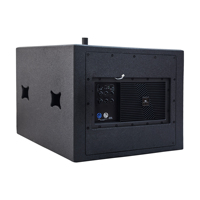 Sistema de Altavoces de Columna Activos Leon Audio, de Madera Negra, con Woofer Activo, para Actividades al Aire Libre, Conciertos, Festivales y Uso Diverso