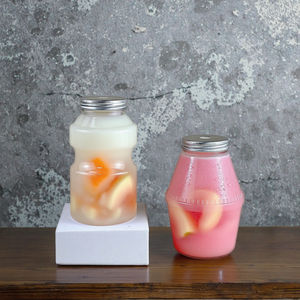 ขวดเครื่องดื่มพลาสติกใสขนาด500มล. สำหรับสัตว์เลี้ยงขวดนมและน้ำผลไม้แบบใช้แล้วทิ้งพร้อมฝาเกลียวสำหรับเครื่องดื่มอัดลมชาโซดา - Product Image 3