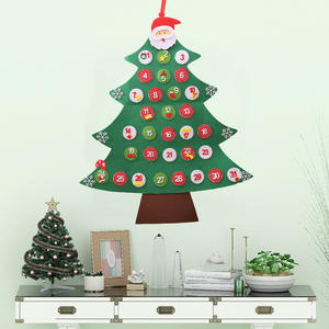 Decoraciones Navideñas de Alta Calidad, Calendario de Adviento para Colgar en la Pared, Calendario de Adviento de Árbol de Navidad DIY - Product Image 1