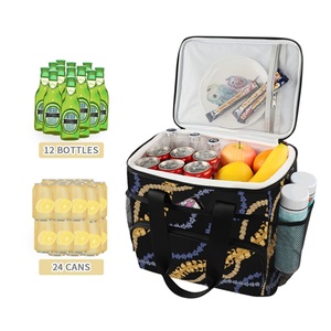 Hawaii Lei Flower Portable Customized Travel Food Takeway Women's Shoulder Bag Large Beach Insulated Picnic Cooler Bag - Product Image 3