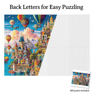 Rompecabezas de Arquitectura Urbana Personalizado de 1000 Piezas, Diseño de Castillo y Edificios de Fantasía para Decoración del Hogar y Regalos con Temática de Lugares Emblemáticos - Product Image 5