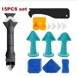 Hot Sale 3 In 1 Kit Schraper En Troffel Siliconen Kit Afwerkingsgereedschap Set Hoek Kit Verwijdering <span class=keywords><strong>Tool</strong></span> Kit - Product Image 1