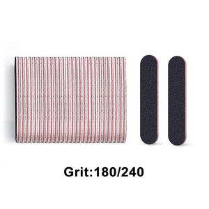Lime à ongles <span class=keywords><strong>pas</strong></span> chère, noire, 180/240, dégradé, forme croissant/diamant/rectangle/<span class=keywords><strong>banane</strong></span>, huit formes, mini, courte, 9 cm, limes à ongles noires - Product Image 4
