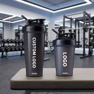 Diseña Tu Propio Logotipo, Botellas Deportivas de Plástico para Gimnasio, Libres de BPA, de 400 ml, 500 ml, 600 ml, para Batidos de Proteínas, Etiqueta Privada OEM - Product Image 1
