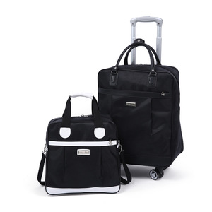 RTS Bulk Mixed Order Wholesale 2 Pcs in 1 Set Fashion Waterproof Foldable Trolley Travel Luggage with Tote Handbag for Unisex - Product Image 1