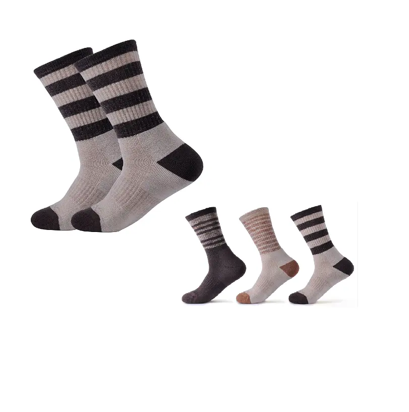 High-quality Fleece Warm Custom multi-color padded sports Socks Outdoor Running Walking Hiking Women's quarterly socks