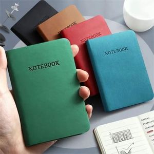 Mini Libreta de Bolsillo A7, 100 Hojas, Tapa Dura, Agenda, Diario, Planificador con Encuadernación Térmica y Cubierta de Cuero - Product Image 2