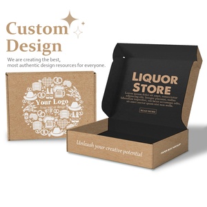 Custom Logo Hot Sale Retail High Quality <strong>Flat</strong> <strong>Pack</strong> Wine Bottle Packaging <strong>Box</strong> - Product Image 5