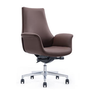 Silla de oficina ejecutiva de diseño moderno de cuero de vaca, silla ergonómica Boss, sillón de calidad <span class=keywords><strong>para</strong></span> uso doméstico y de oficina - Product Image 6