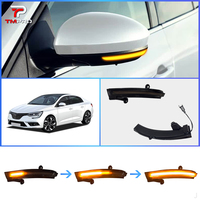 TMPRO - Piezas de Tuning Exterior para Automóvil de 12 V para Renault Megane 4 IV Talisman Clio, Espejo Retrovisor LED, Intermitente, Lámpara Indicadora