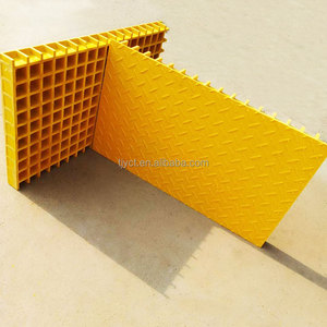 Rejilla de Malla de FRP para Pisos en la Industria Química y Marina, Superficie Antideslizante - Product Image 1