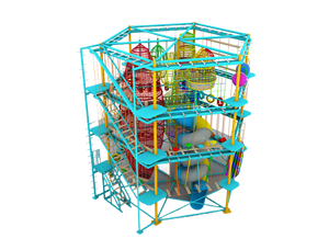 Curso comercial <span class=keywords><strong>de</strong></span> cuerdas <span class=keywords><strong>de</strong></span> obstáculos altos y bajos para patio interior y exterior - Product Image 3