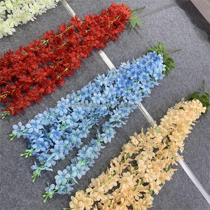 C-491 Exquisitas Guirnaldas de Flores de Glicinia de Seda Hechas a Mano, Blancas, de 4 Ramas, Decoración para el Techo de la Sala de Estar, para San Valentín, Pascua - Product Image 2