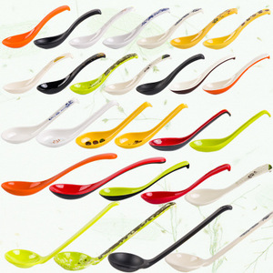 Cuchara de Melamina Imitación Porcelana A5, Cuchara de Plástico Creativa para Restaurantes, Cuchara para Sopa Doméstica, Pequeña - Product Image 1