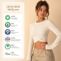 Crop top personnalisé pour femme, pull style Y2K, pull en tricot à col rond pour femme