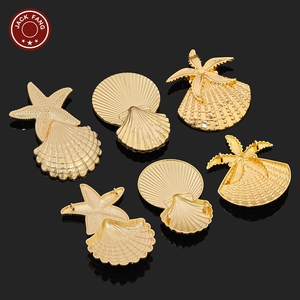 Botones Metálicos con Vástago, Botones Personalizados con Formas Irregulares, Logotipo Grabado, Botón Dorado para Ropa - Product Image 3