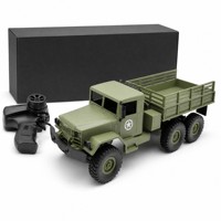 Camion militaire RC à l'échelle 1/16, camion de transport militaire 6x6, véhicule télécommandé tout-terrain, camion d'escalade tout-terrain, jouet pour enfants