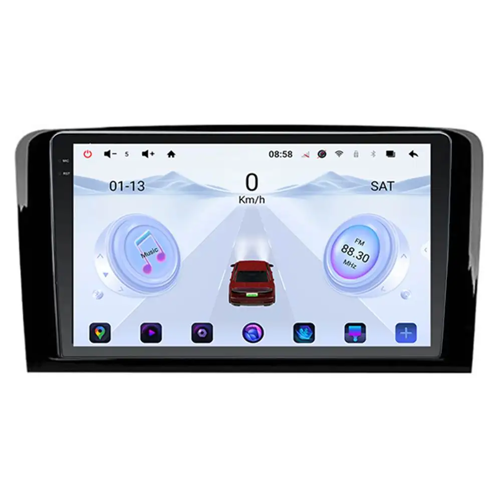 New Head Unit Auto Radio 2 din Android Car Radio for Benz M Class 2005-2009 dvd 2K Screen Multimedia Stereo 12+256GB Car Player