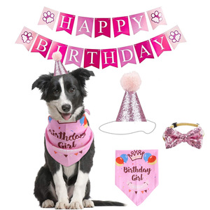 Corbatín para <span class=keywords><strong>Perro</strong></span> o Gato, Gorro de Cumpleaños para Bebé, Decoración para Fiestas, Estilo Británico, Accesorios para Mascotas - Product Image 2