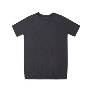 เสื้อยืดแขนสั้นผู้ชายสีเทา ผ้าถักลายแจ็คการ์ด ทรงเข้ารูป สปอร์ต คอกลม ระบายอากาศได้ดี เหมาะสำหรับออกกำลังกาย - Product Image 5