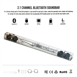 2.1 Kênh Được Xây Dựng-Trong Loa Siêu Trầm 80W Rạp Hát Tại Nhà Âm Thanh Thanh, DSP Có Thể Điều Chỉnh Bluetooth Loa - Product Image 2