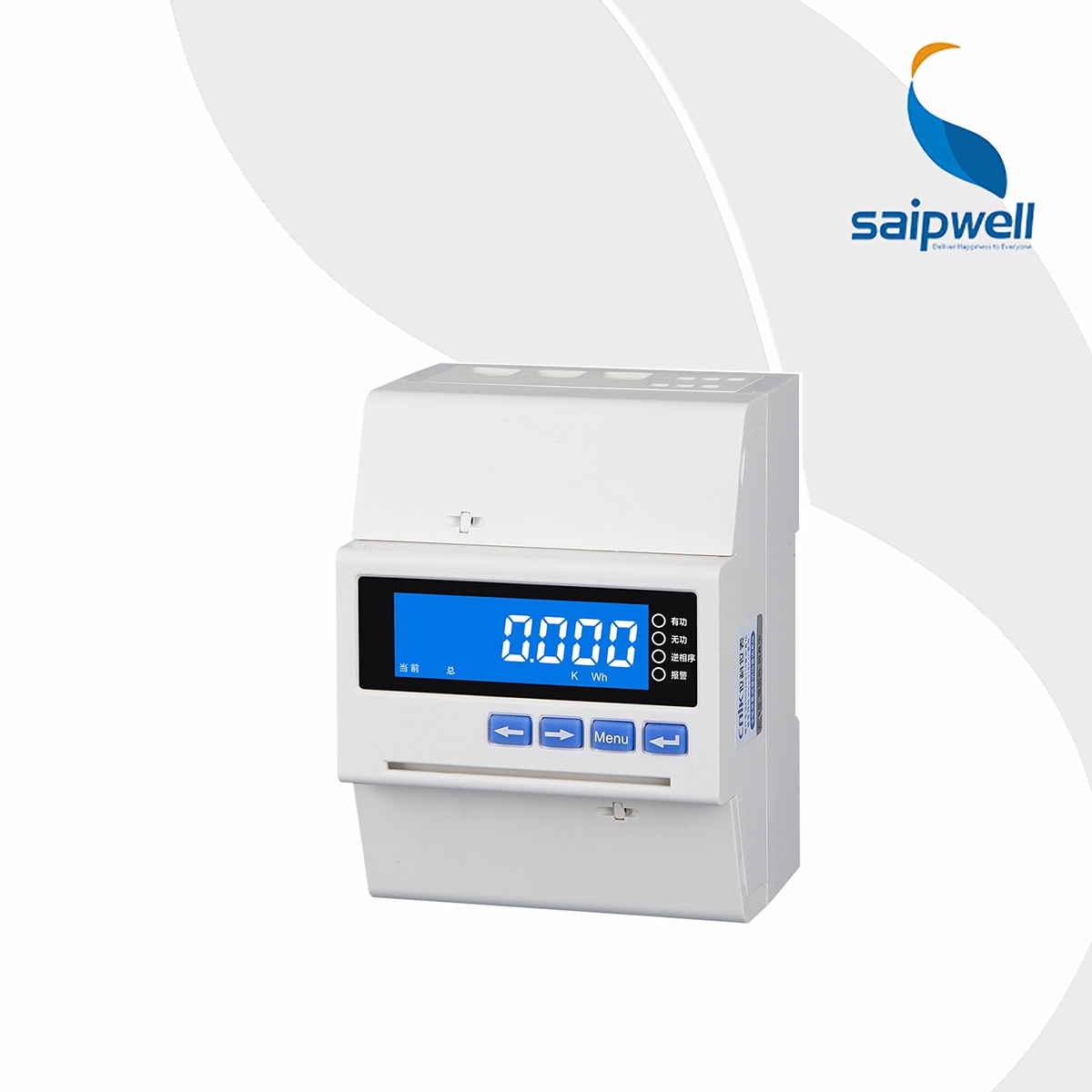 RS485/Modbus-RTU трехфазный 35 мм Многофункциональный Умный измеритель энергии на DIN-рейке