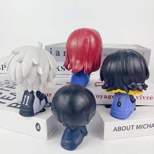 8 Estilos Q Ver. Figura de Anime de PVC de Jujutsu Kaisen, Gojo Satoru, <span class=keywords><strong>Blue</strong></span> <span class=keywords><strong>Lock</strong></span>, Isagi Yoichi, Haiyuu Hinata Shoyo, en Posición Sentada - Product Image 4