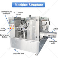 Machine d'emballage horizontale OCEAN pour sachets préformés avec bec verseur pour liquides