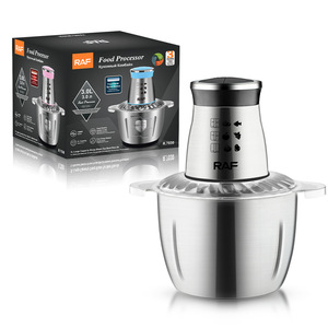 RAF 2L Stainless Steel Electric Kitchen <b>Meat</b> <b>Grinder</b> Slicer 1000W Copper Motor Eco-friendly Class a Energy Efficient Household - Product Image 3