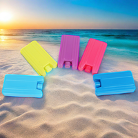 Mini poche à glace réutilisable en HDPE avec gel réfrigérant SAP, brique de glace pour sacs isothermes