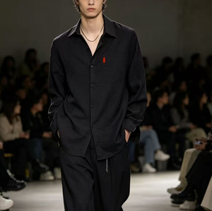 Chemises pour hommes Ralf <span class=keywords><strong>2022</strong></span>, dernière conception, vente en gros personnalisée, style décontracté uni, ODM, anti-plis, boutons en corne, Laurla - Product Image 6