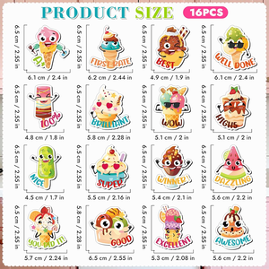 16 Imanes Divertidos para Refrigerador con Forma de Hada, Imanes Personalizados con Temática, Adhesivos Magnéticos Divertidos y Motivacionales, Decoración para Pizarra Blanca - Product Image 5