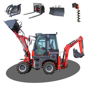 Mountain Raise Euro 5 Beliebter kleiner Mini-Bagger lader MR15-10 Frontlader Bagger lader 4x4 mit verschiedenen Anbaugeräten - Product Image 1