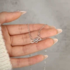 Gioielli fatti a mano Boho ragazze di tendenza catena di moda collane con farfalla luna in acciaio inox vendita calda all'ingrosso - Product Image 1