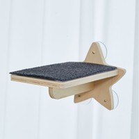 Hamac pour chat à ventouse pour fenêtre, Nid de chat, Lit suspendu, Mur d'escalade pour chat, Échelle à ventouse, Multi-usages, Protection solaire