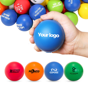 Benutzer definiertes Logo 60mm Sport Stress Ball Spielzeug PU Schaum & Silikon für Kinder Fußball Basketball Tennis Baseball Party Werbe geschenke - Product Image 2