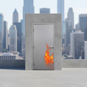 <span class=keywords><strong>Puerta</strong></span> Cortafuego <span class=keywords><strong>de</strong></span> Acero con Certificación UL para Edificios Comerciales, Hoteles, Hospitales y Almacenes con Aislamiento Acústico - Product Image 1