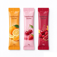 Sachets d'emballage personnalisés pour poudre en stick, haute barrière, scellage arrière, pour échantillons de poudre alimentaire, impression personnalisée, OEM