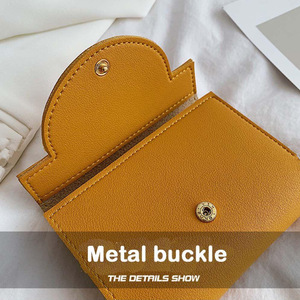 Cross-border long folding wallet, PU leather, women's ticket <b>holder</b>, money clip, mini ID card <b>holder</b>, tri-fold coin purse. - Product Image 3