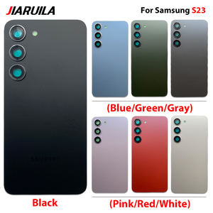 Boîtier de téléphone portable pour <span class=keywords><strong>Samsung</strong></span> S23 couvercle arrière en verre couvercle arrière porte de batterie boîtier de couverture arrière avec objectif de caméra - Product Image 2
