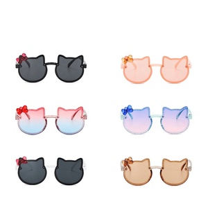 Feirong nuova tendenza per bambini occhiali da sole fiocco occhiali da sole per bambini occhiali da sole a prova di UV per bambini Logo personalizzato all'ingrosso occhiali di moda - Product Image 6