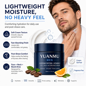 Routine de soin de la peau <span class=keywords><strong>anti</strong></span>-âge, <span class=keywords><strong>anti</strong></span>-rides, hydratant quotidien pour hommes, crème visage 6-en-1 pour hommes - Product Image 4