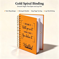 Carnet à spirale A4 personnalisable pour fournitures de bureau et scolaires, papier ligné et quadrillé, bloc-notes d'écriture, impression de logo personnalisé, vente en gros OEM