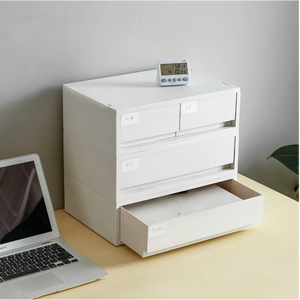 <span class=keywords><strong>Caja</strong></span> <span class=keywords><strong>de</strong></span> Almacenamiento <span class=keywords><strong>de</strong></span> Escritorio Tipo Cajón <span class=keywords><strong>para</strong></span> Artículos Pequeños, Archivos A4, Joyería, Papelería, Organizador Apilable <span class=keywords><strong>para</strong></span> Escritorio o Mesita <span class=keywords><strong>de</strong></span> Noche, Hecho <span class=keywords><strong>de</strong></span> <span class=keywords><strong>Polipropileno</strong></span> - Product Image 1